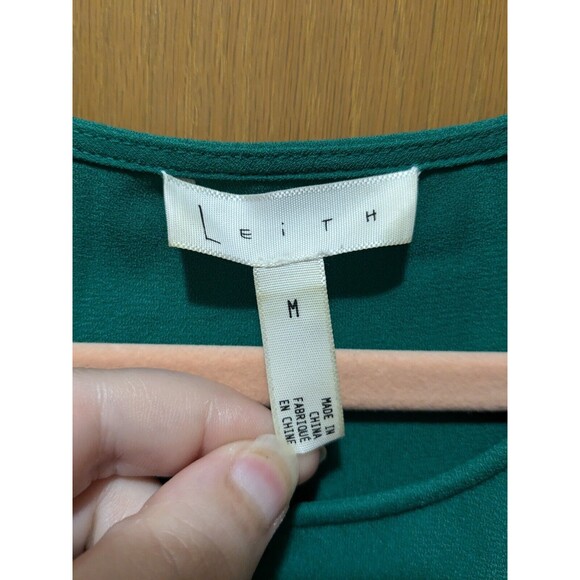 4/$12 Leith Medium Racerback Shift Mini Dress Green - Picture 5 of 7